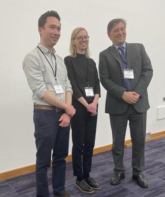 Iona with Dr Matthew Timmis and Professor Francesco Forconi